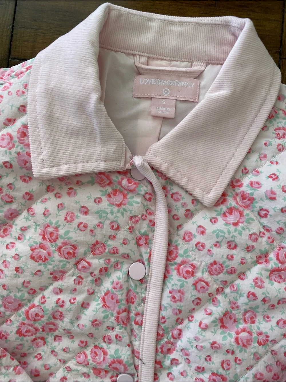 LoveShackFancy Charlotte Roseheart Quilted Barn Jacket